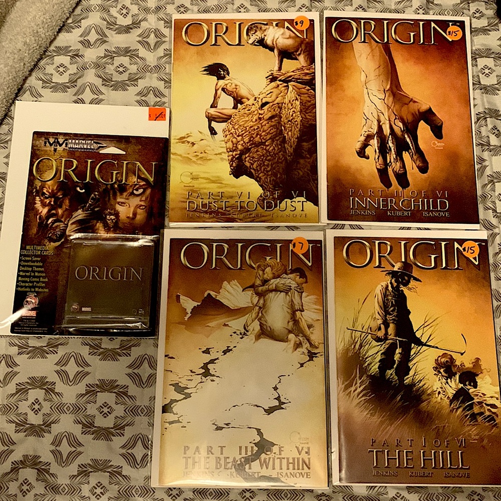 Wolverine: The Origin #1-3 & 6, and Marvel in Motion CD for #1-6 (2002 Marvel)